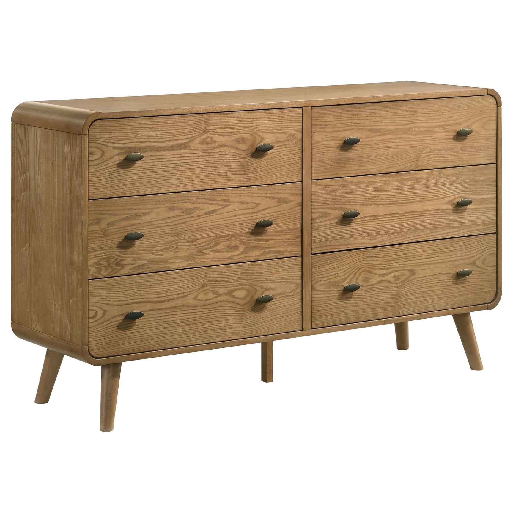 Robyn Light Ash 6-drawer Bedroom Dresser - Ornate Home