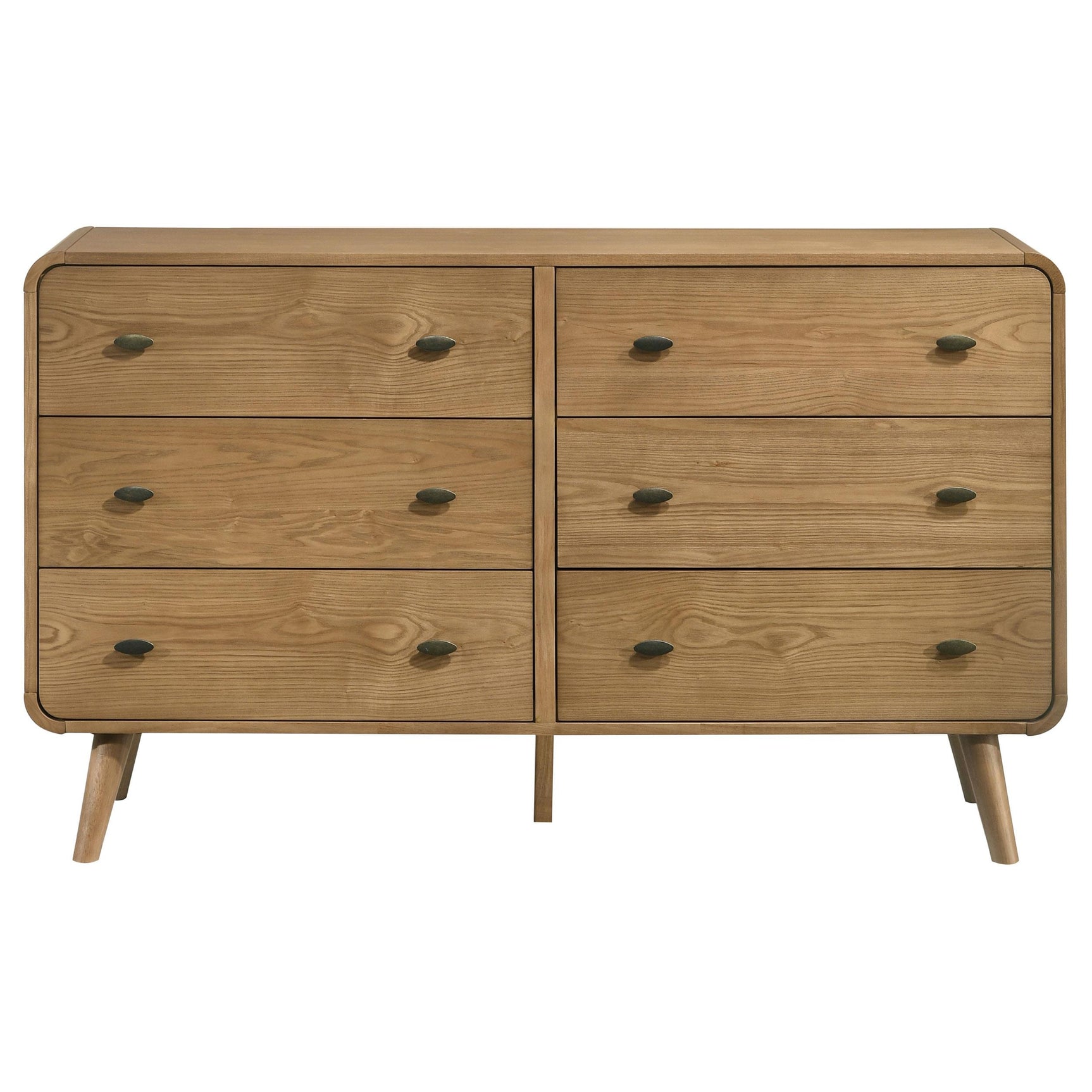 Robyn Light Ash 6-drawer Bedroom Dresser - Ornate Home