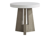 Rochelle Quarry/Weathered Teak Outdoor Side Table - Ornate Home