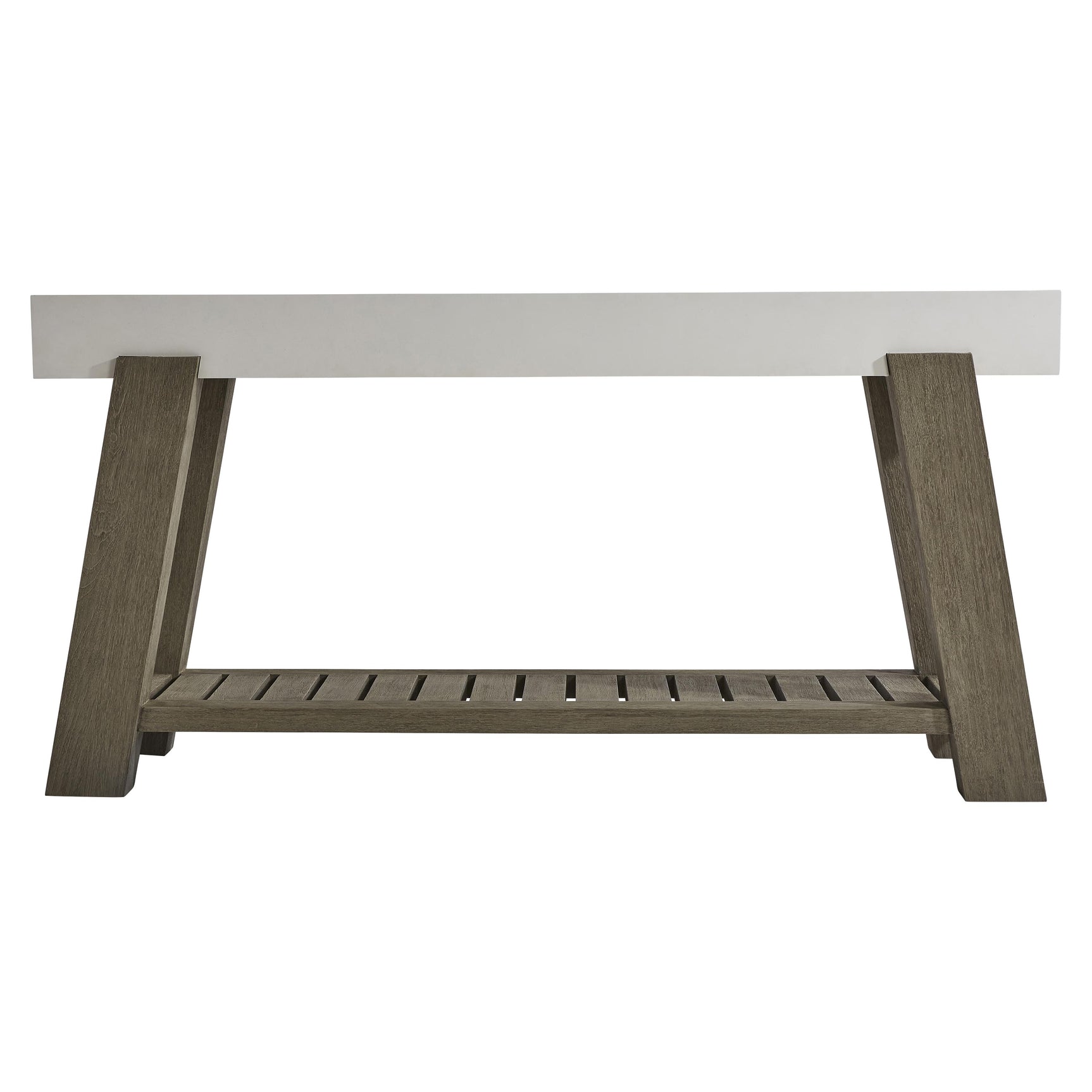 Rochelle Weathered Teak Outdoor Console Table - Ornate Home