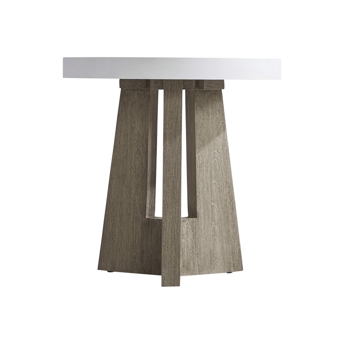 Rochelle Weathered Teak Outdoor Side Table - Ornate Home