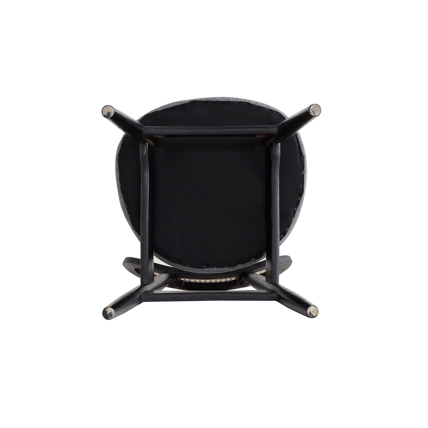 Rockaway 70.86 Dining Set with 6 Colbert Chairs in Black and Grey - Ornate Home