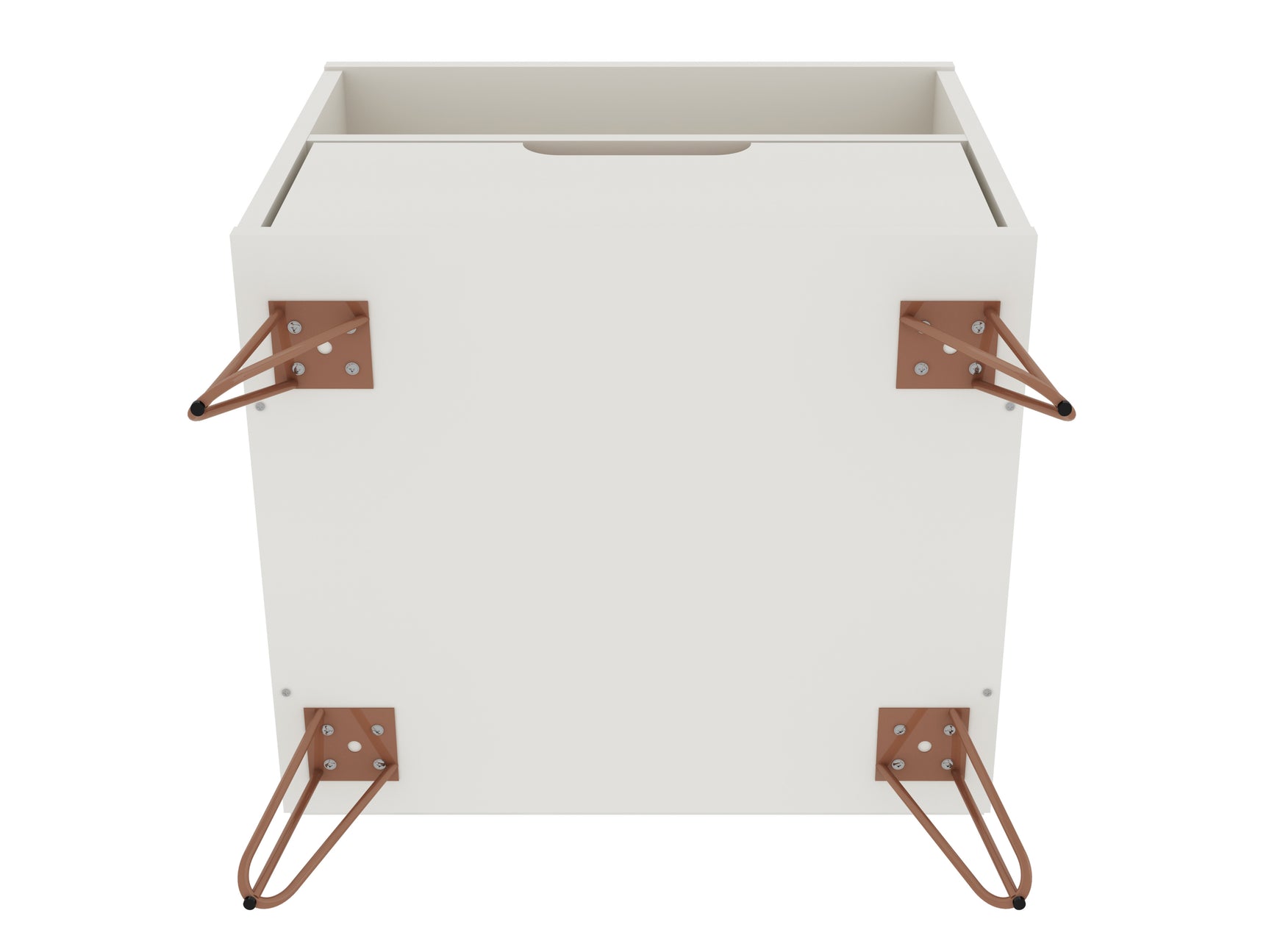 Rockefeller 1.0 Nightstand in Off White and Nature - Ornate Home