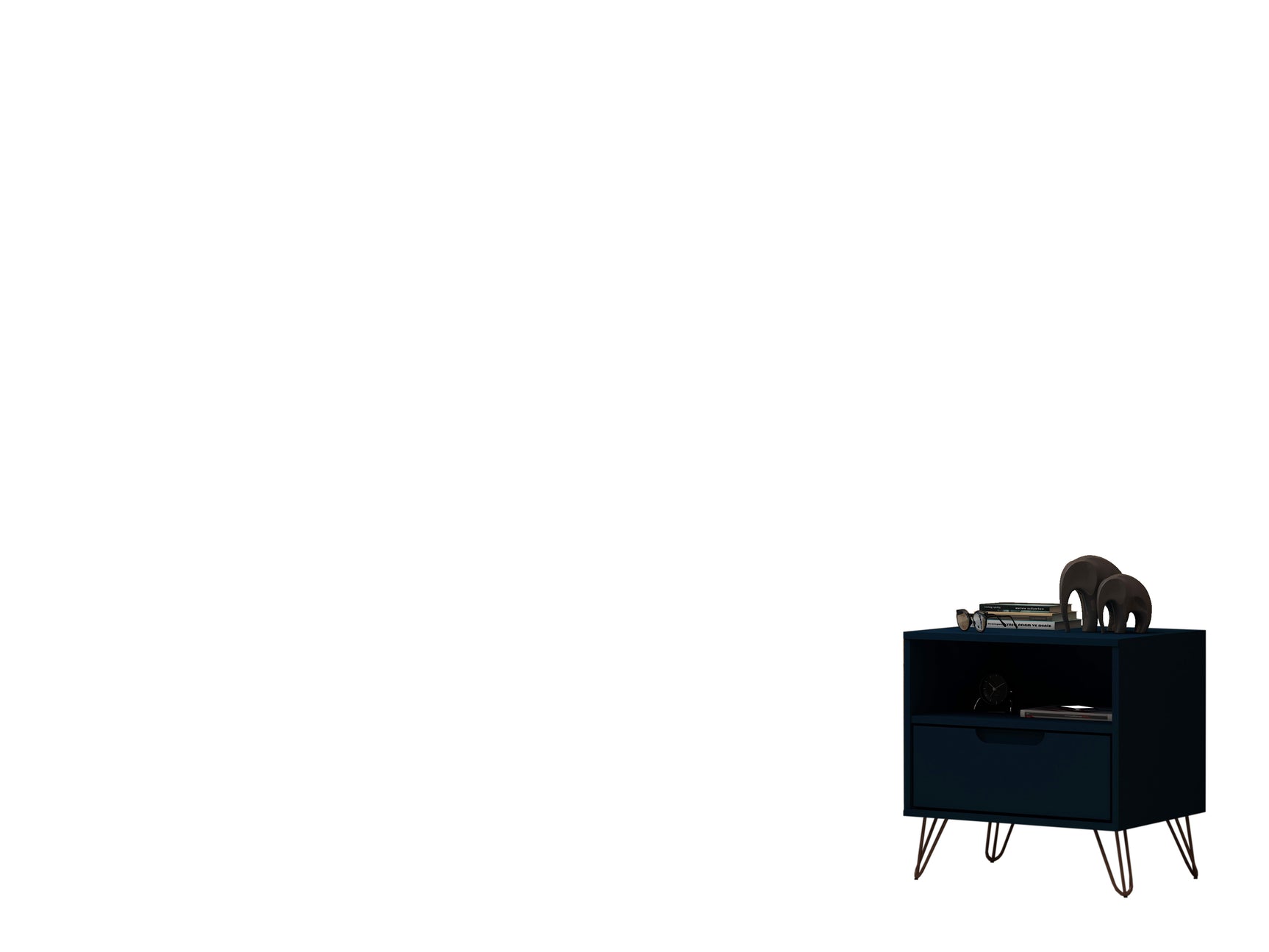 Rockefeller 1.0 Nightstand in Tatiana Midnight Blue - Ornate Home