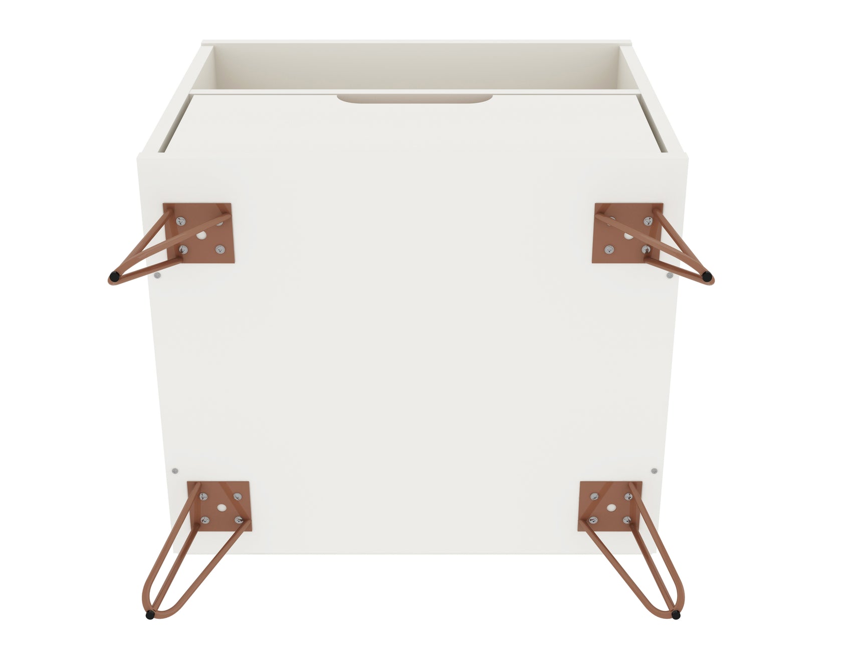 Rockefeller 1.0 Nightstand in White - Ornate Home