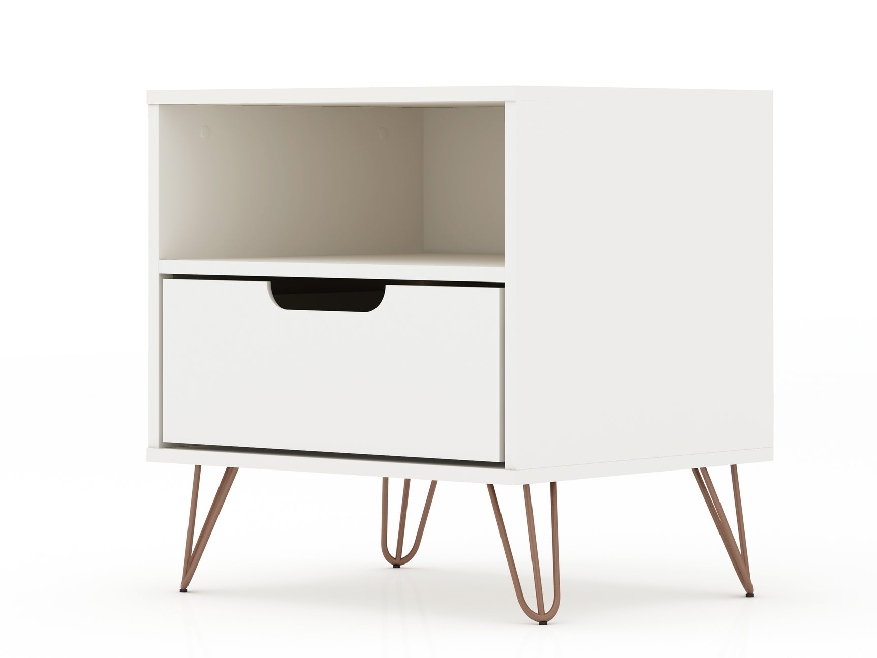 Rockefeller 1.0 Nightstand in White - Ornate Home