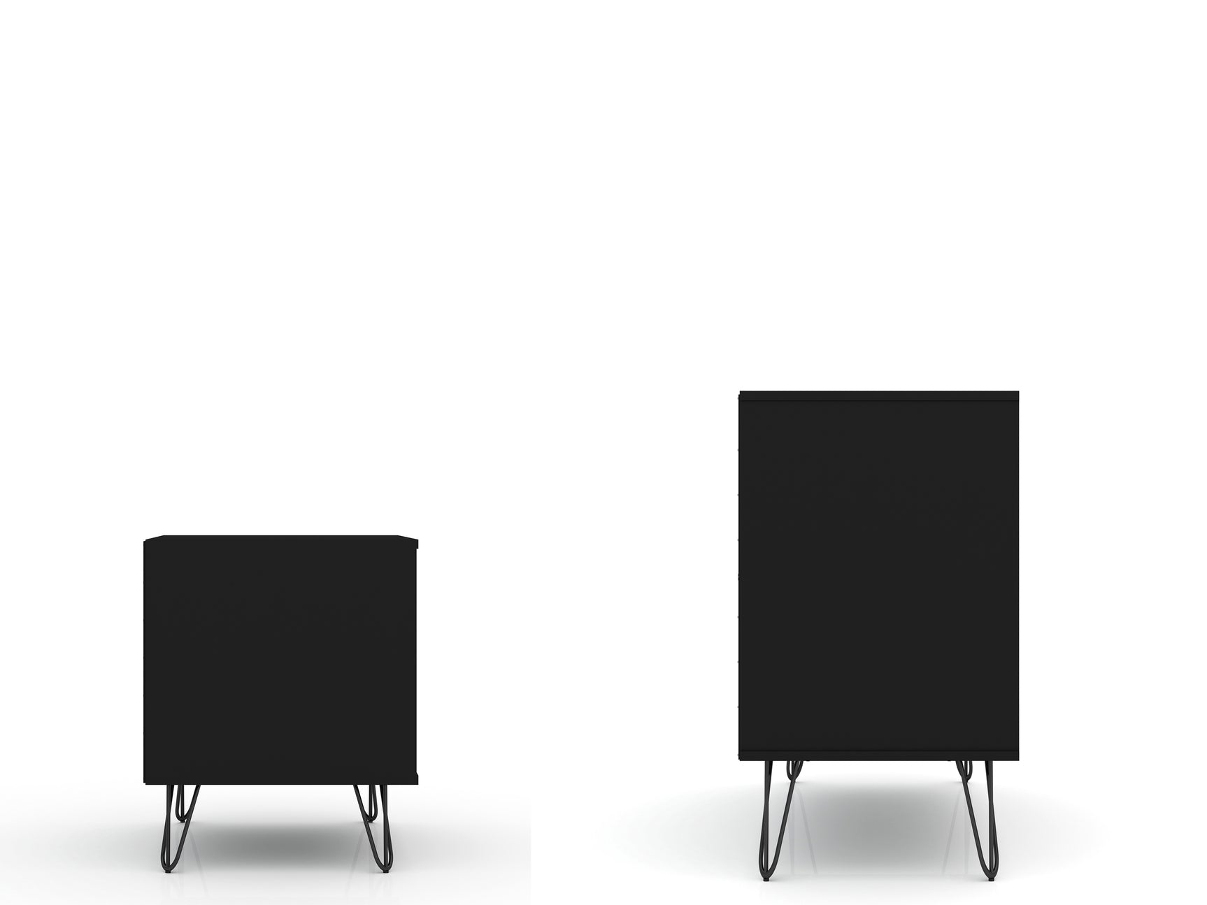 Rockefeller Dresser and Nightstand Set in Black - Ornate Home