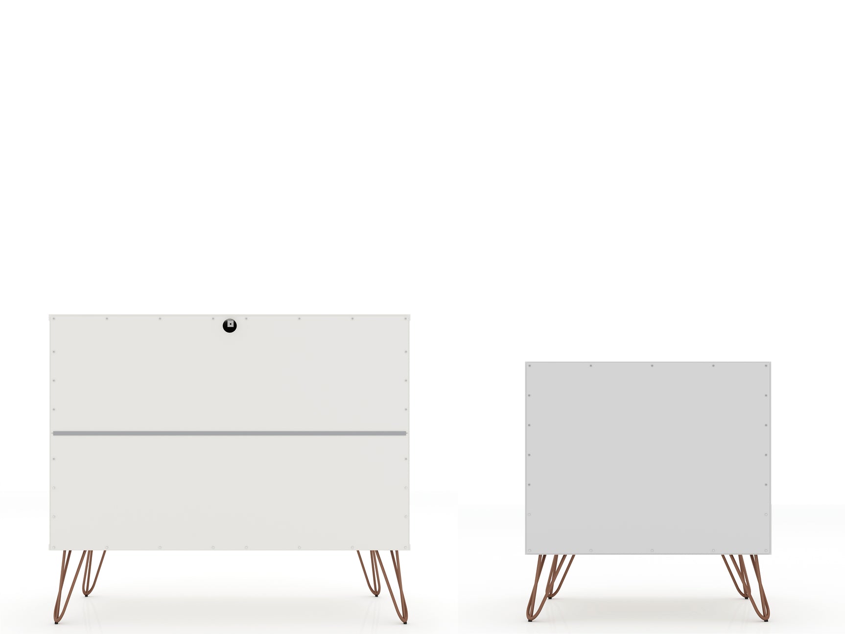 Rockefeller Dresser and Nightstand Set in White - Ornate Home