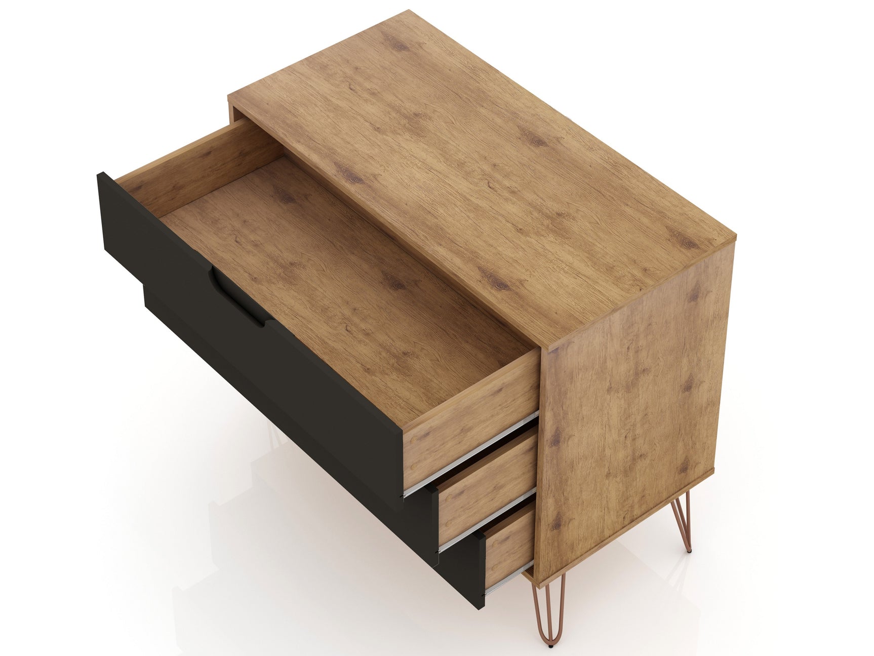 Rockefeller Dresser in Nature and Textured Grey - Ornate Home