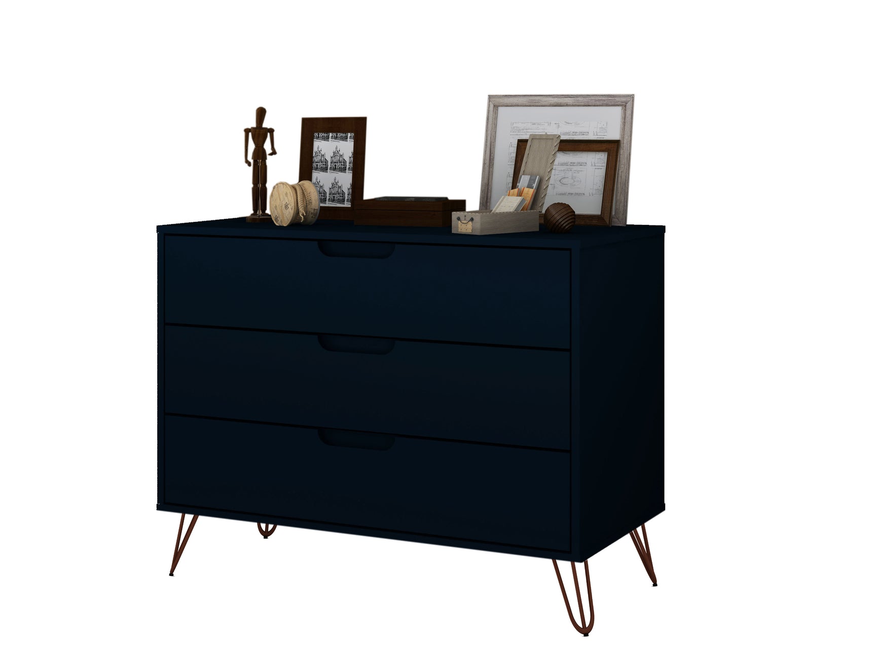 Rockefeller Dresser in Tatiana Midnight Blue - Ornate Home