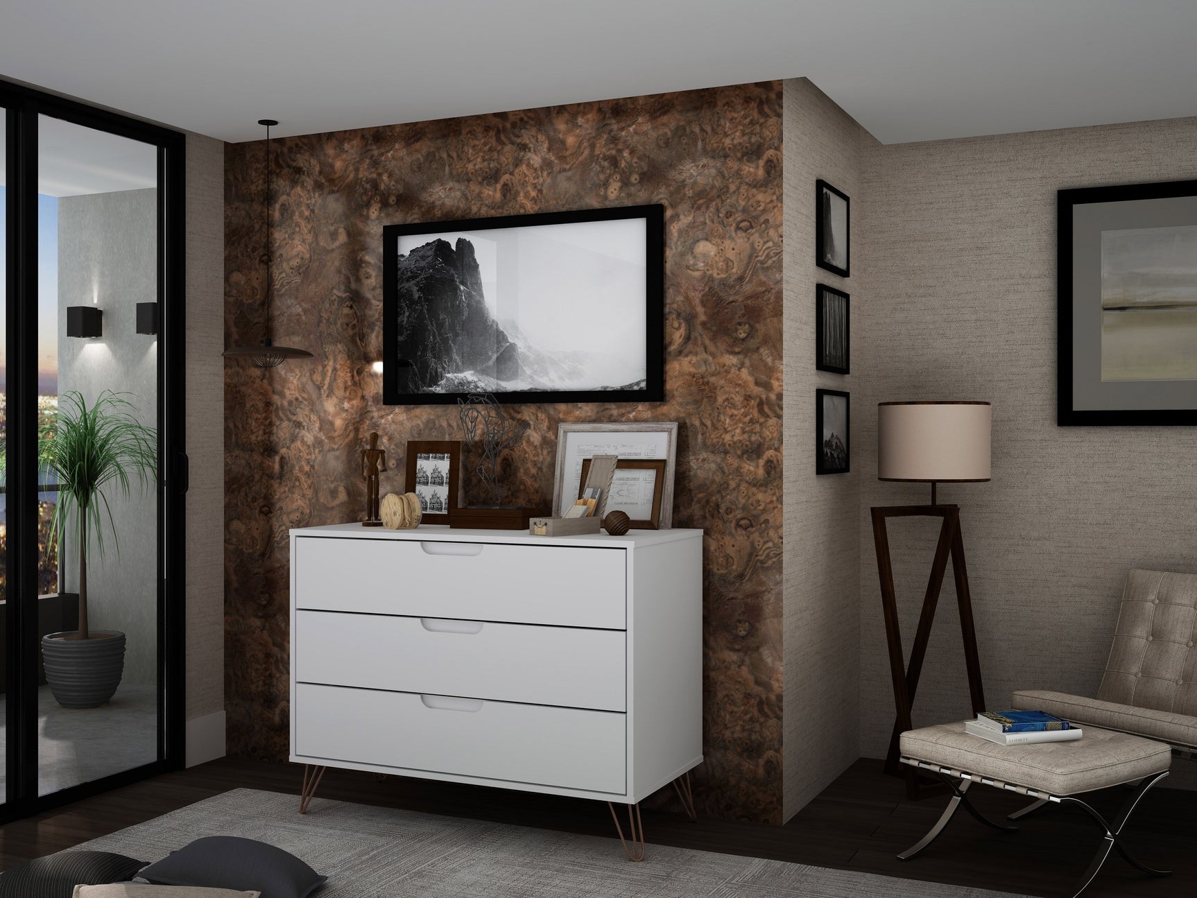 Rockefeller Dresser in White - Ornate Home