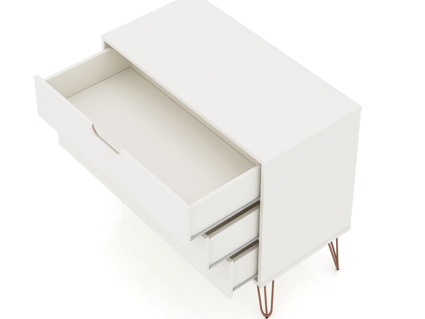 Rockefeller Dresser in White (set of 2) - Ornate Home