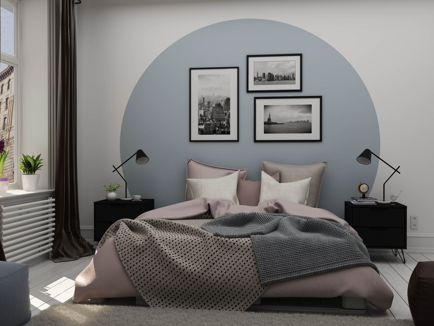 Rockefeller Nightstand 2.0 in Black (set of 2) - Ornate Home