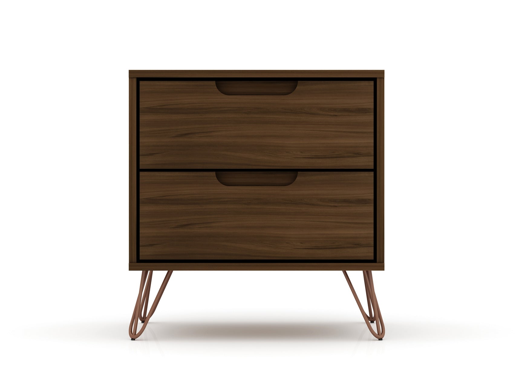 Rockefeller Nightstand 2.0 in Brown (set of 2) - Ornate Home
