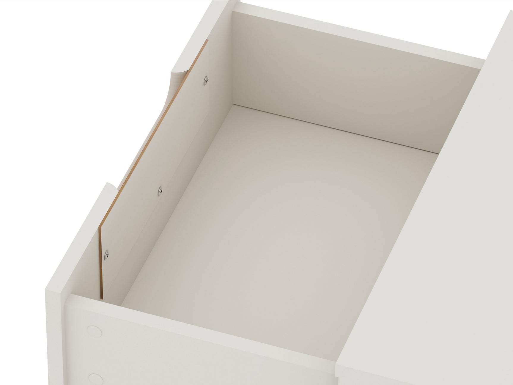 Rockefeller Nightstand 2.0 in Off White and Nature (set of 2) - Ornate Home