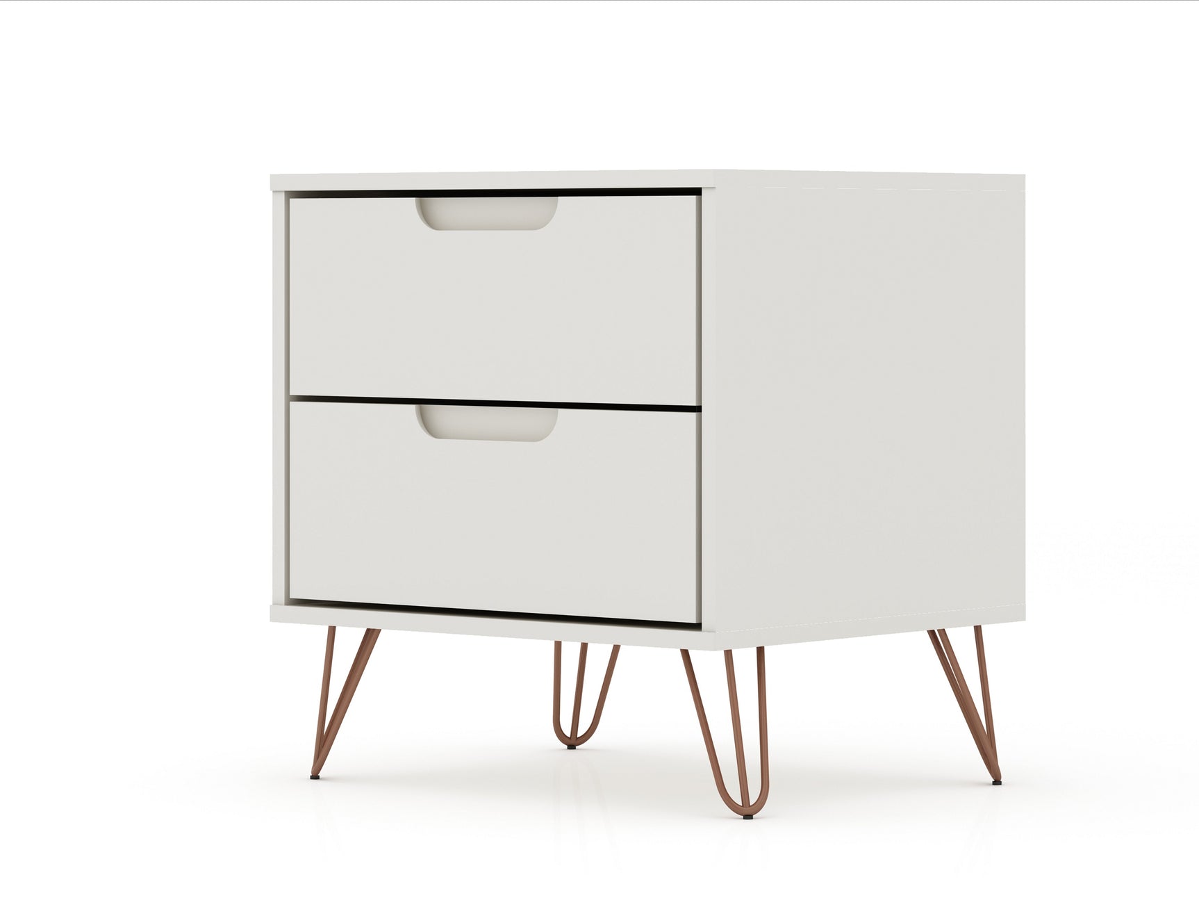 Rockefeller Nightstand 2.0 in Off White (set of 2) - Ornate Home