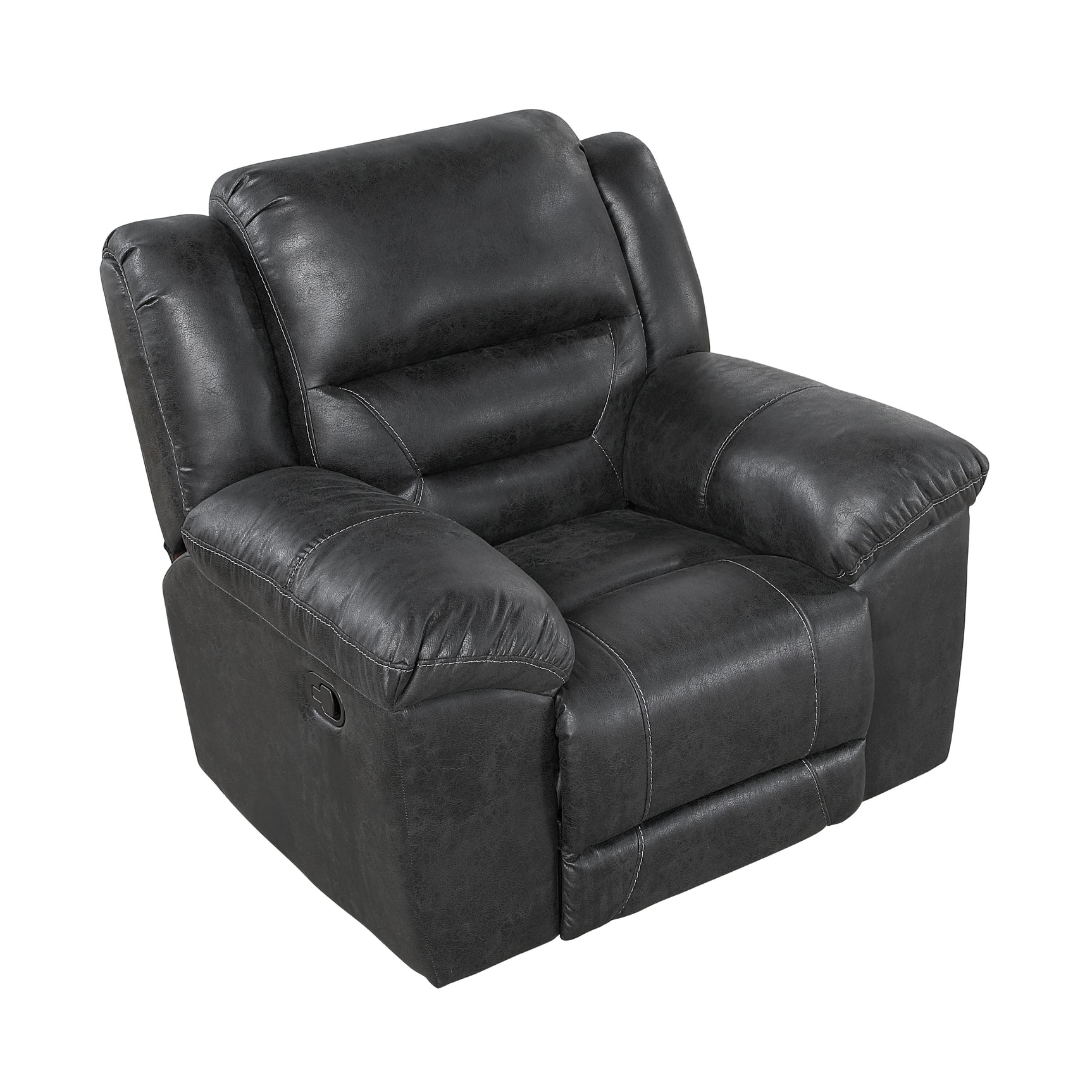 Rocker Reclining Black Chair - Ornate Home