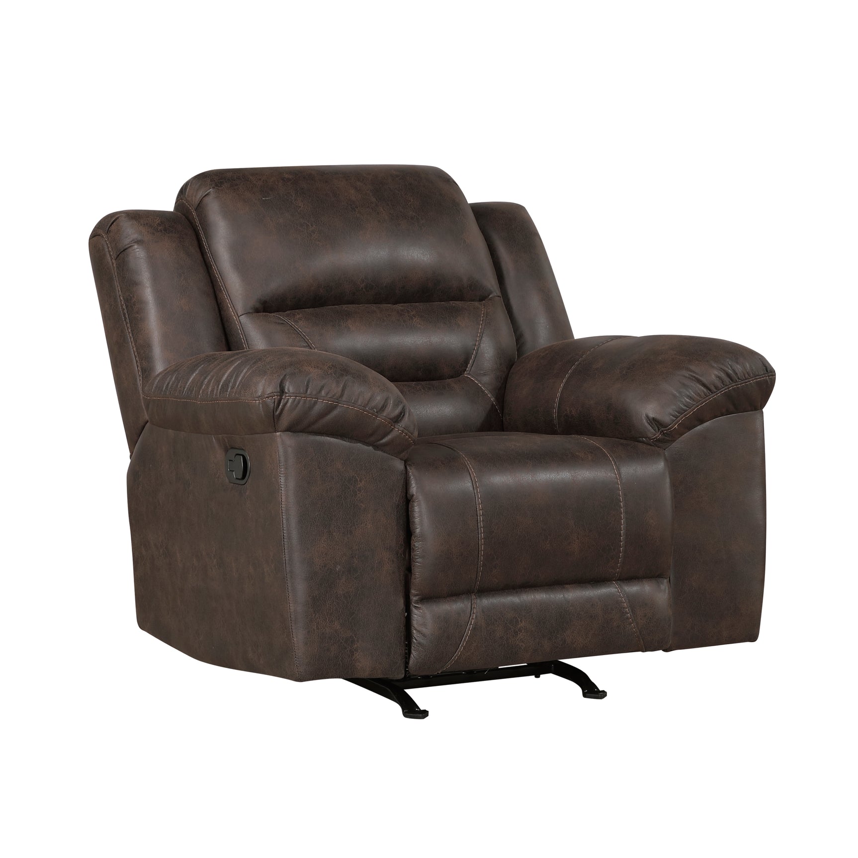 Rocker Reclining Brown Chair - Ornate Home