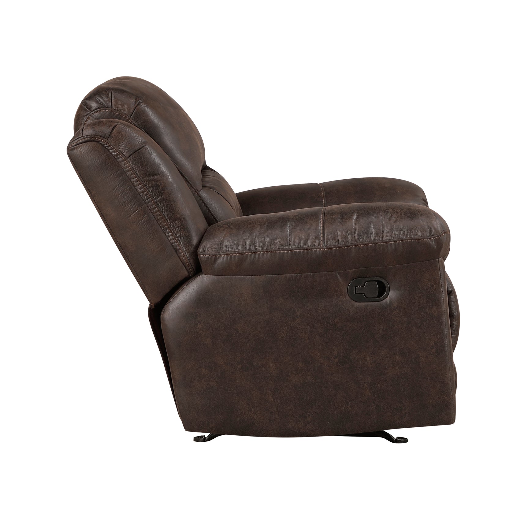 Rocker Reclining Brown Chair - Ornate Home
