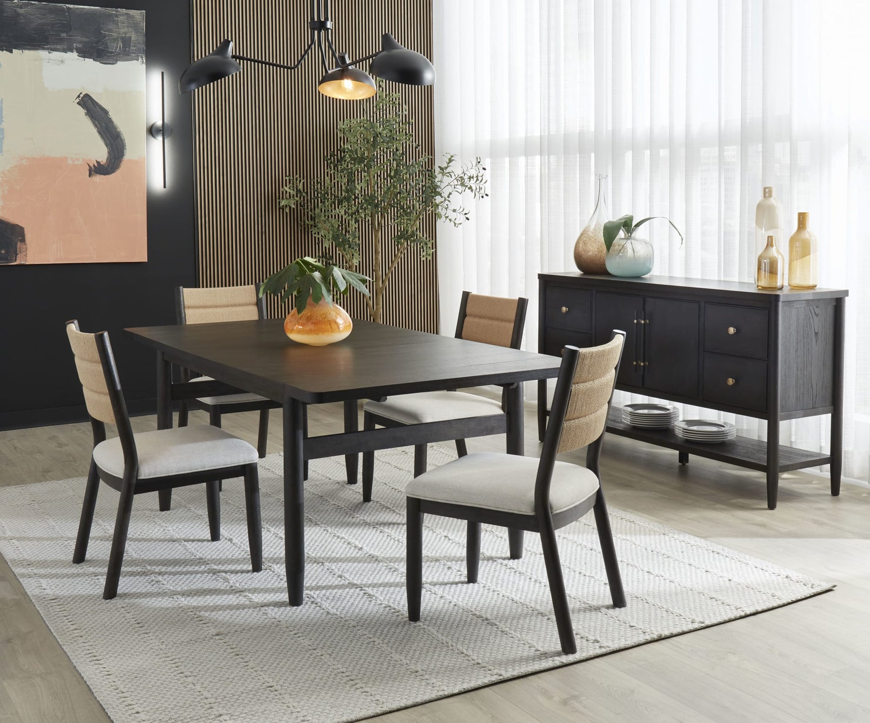 Rockport Yin Danish Cord Dining Chair (Set of 2) - Ornate Home