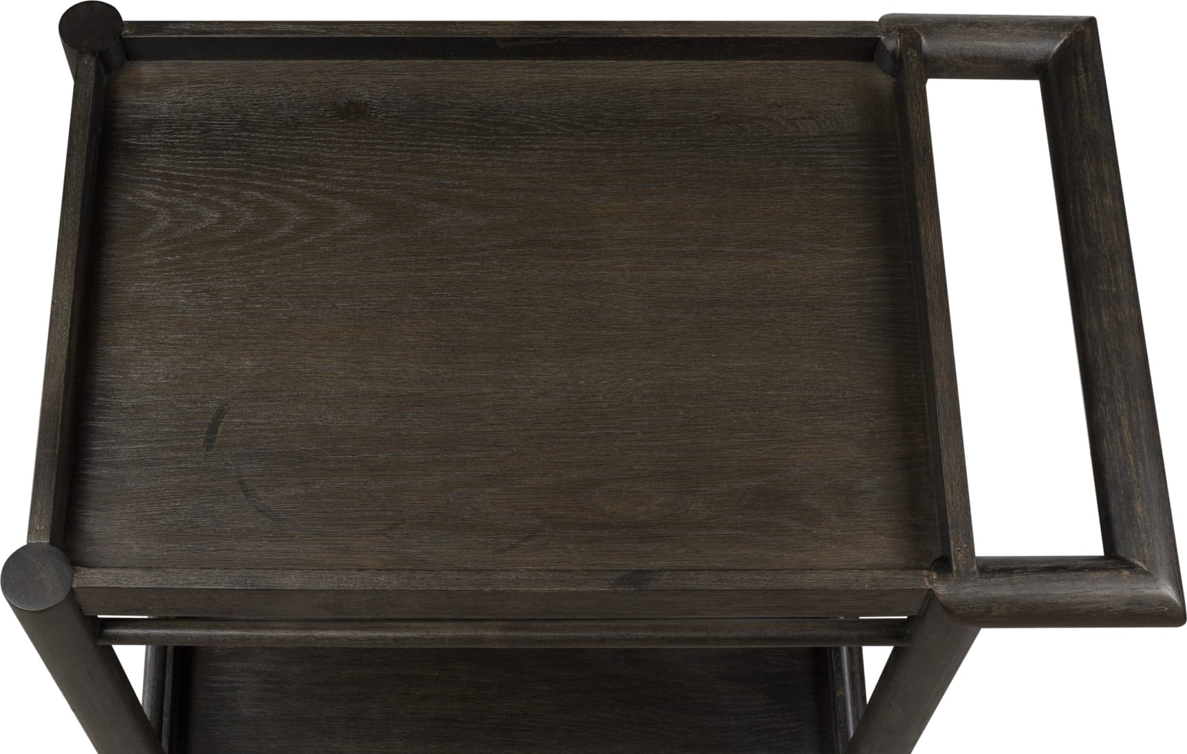 Rockport Yin Two Shelf Rolling Bar Cart - Ornate Home