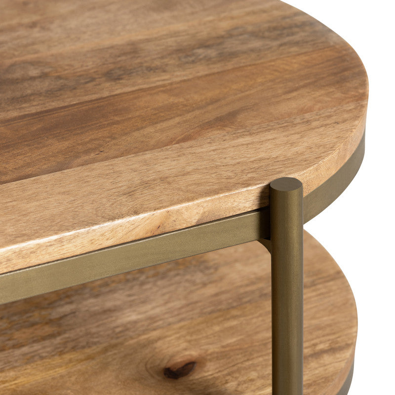 Rockwell Brown/Gold End Table - Ornate Home