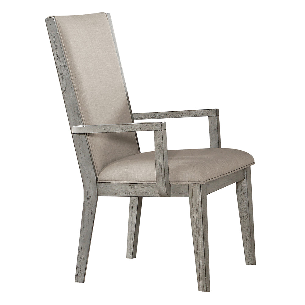 Rocky Arm Chair in Gray Oak (Set of 2) 72863 - Ornate Home