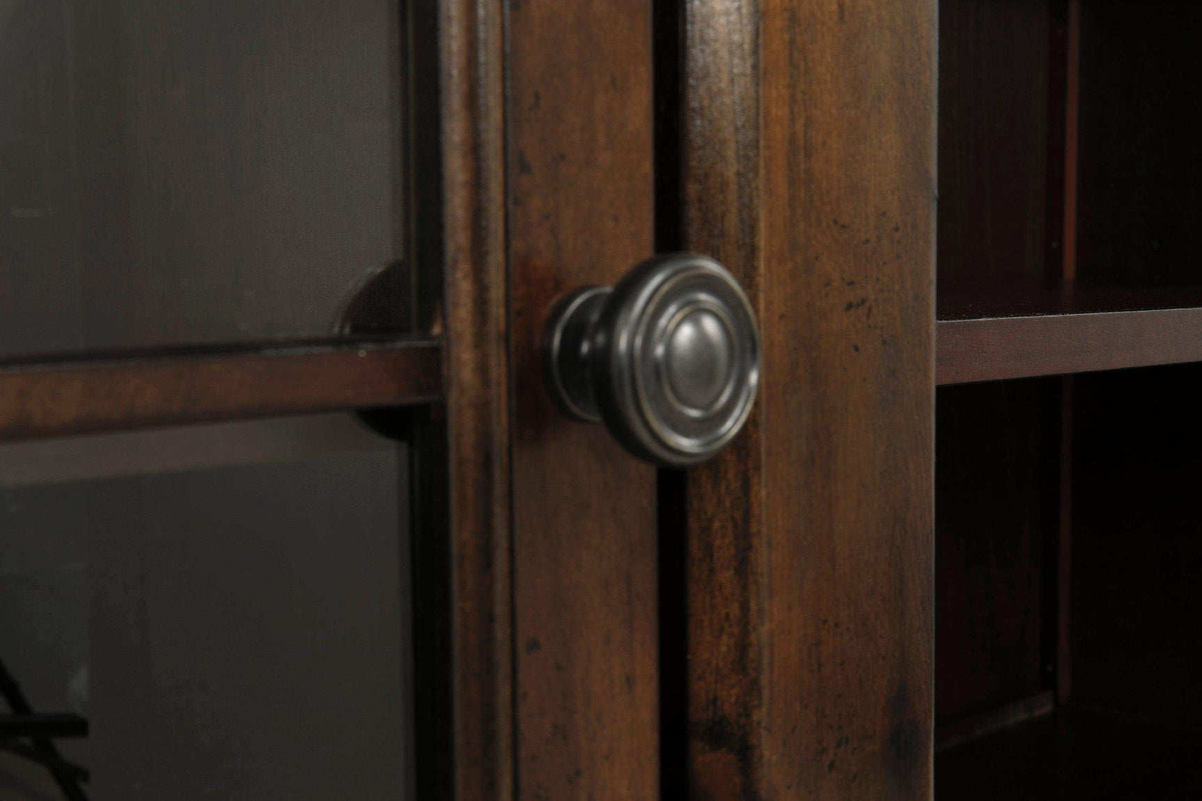 Roddinton Dark Brown 72" TV Stand w/ Electric Fireplace Insert - Ornate Home