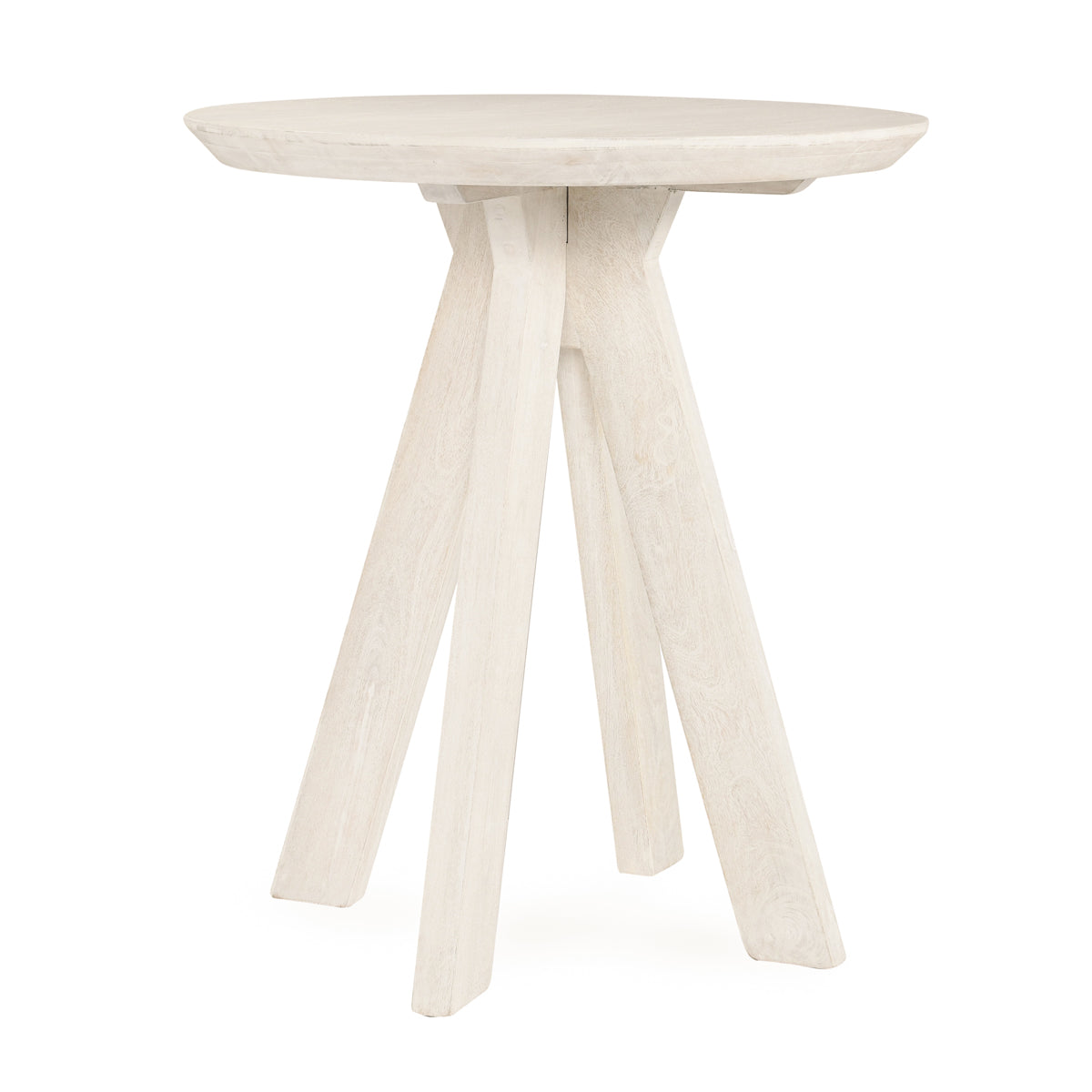 Rodrigo Whitewash Round Counter Table - Ornate Home