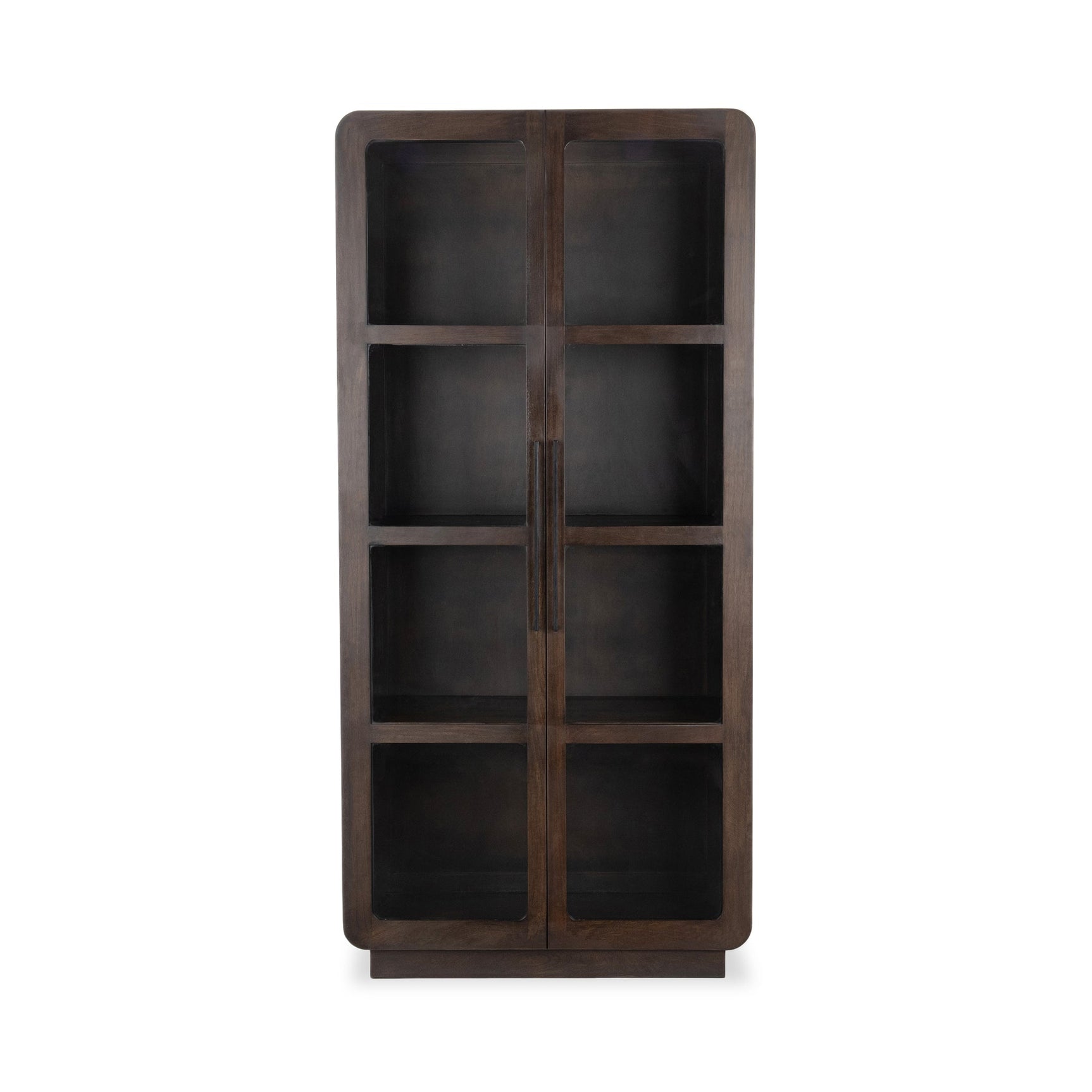 Rogers Dark Brown Display Cabinet - Ornate Home