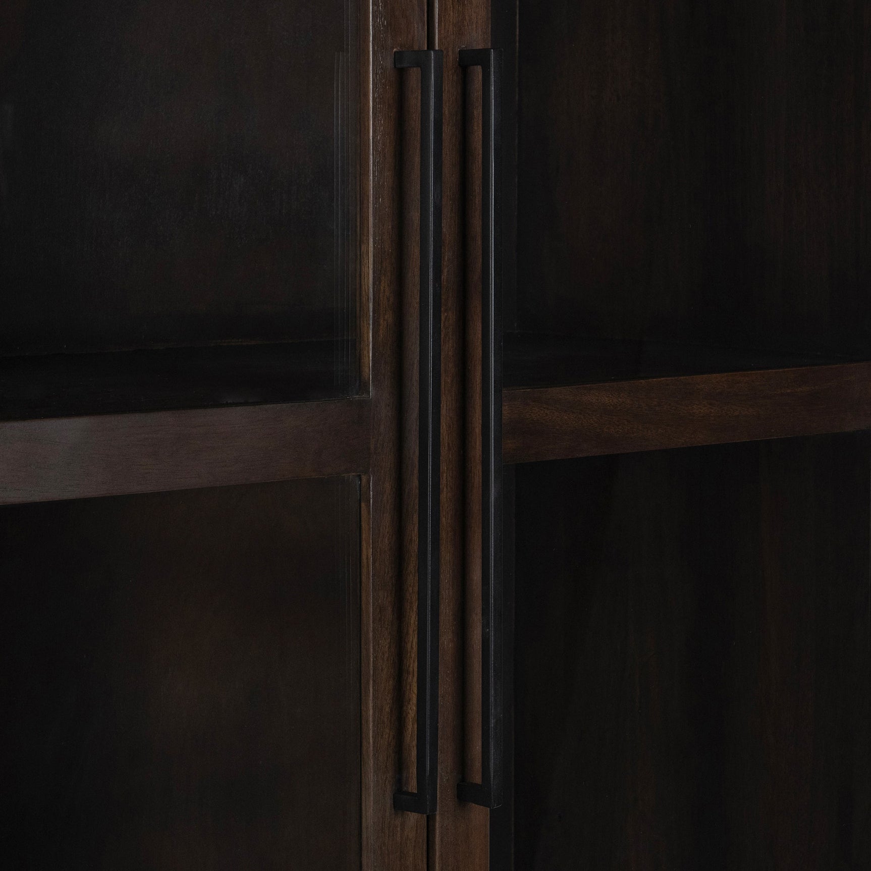 Rogers Dark Brown Display Cabinet - Ornate Home