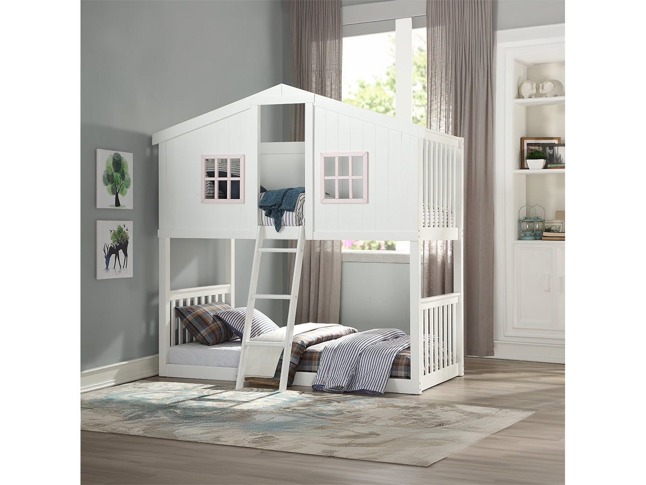 Rohan Cottage Twin/Twin Bunk Bed - Ornate Home