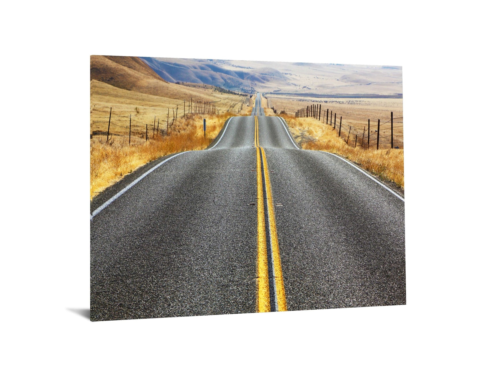 Rolling Road Tempered Glass w / Foil Wall Art - Ornate Home