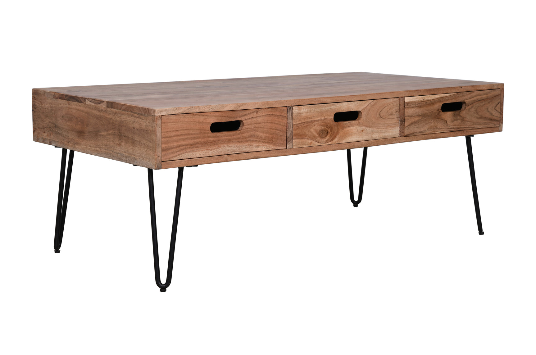 Rollins Natural 3 Drawer Cocktail Table - Ornate Home