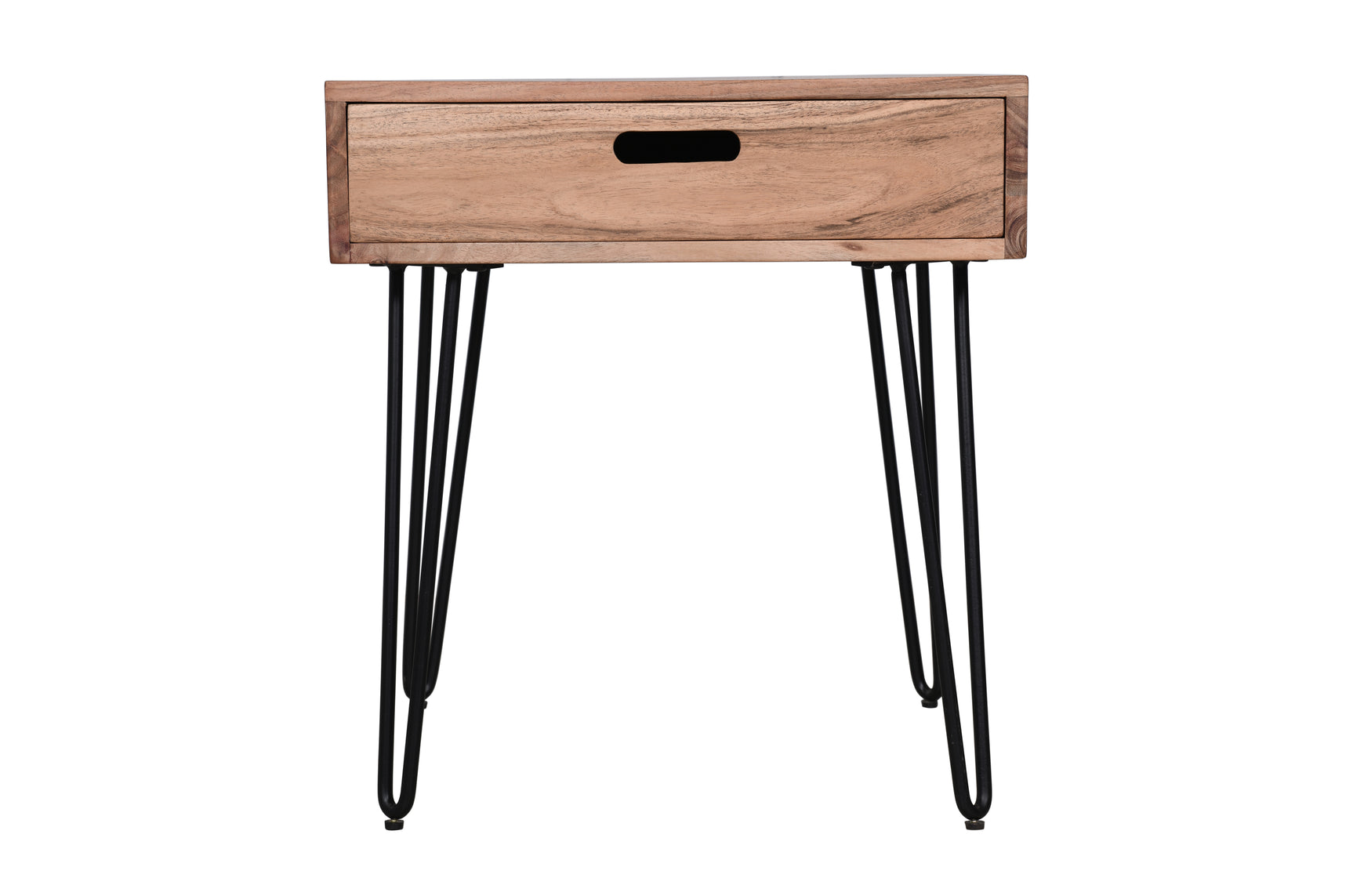 Rollins Natural End Table w/ Drawer - Ornate Home