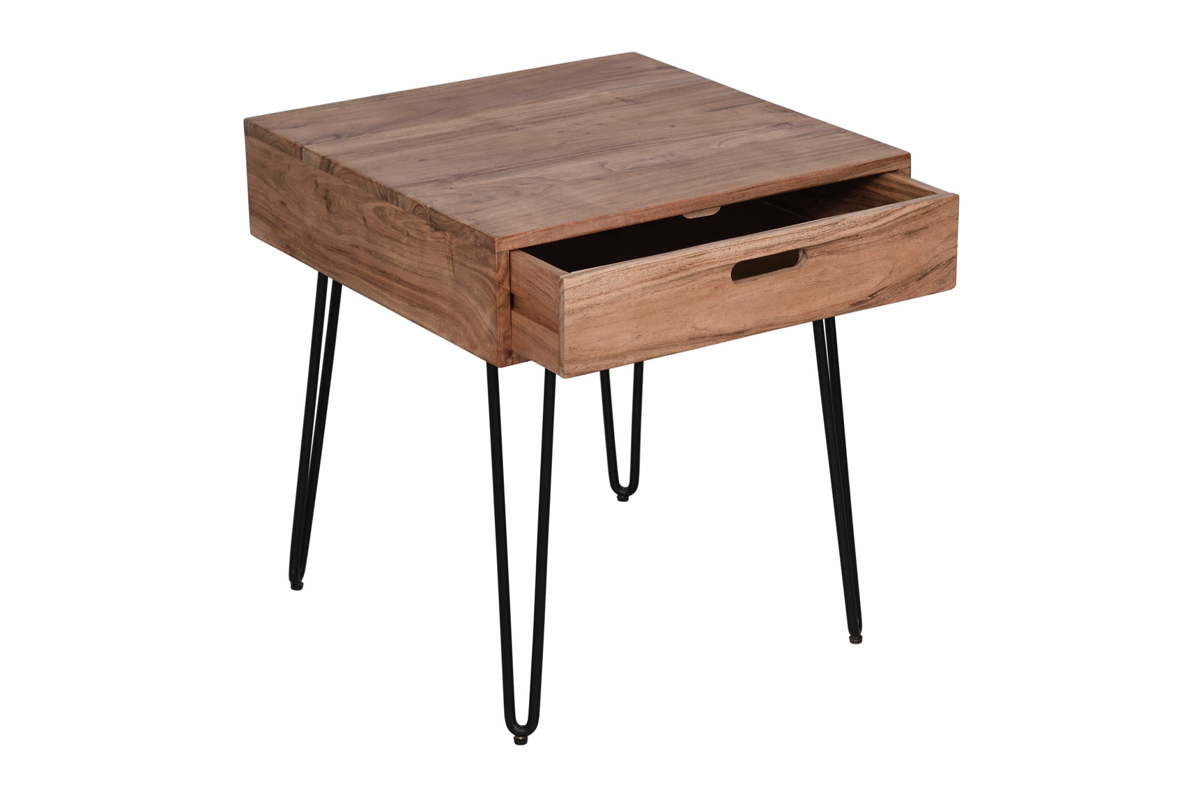 Rollins Natural End Table w/ Drawer - Ornate Home