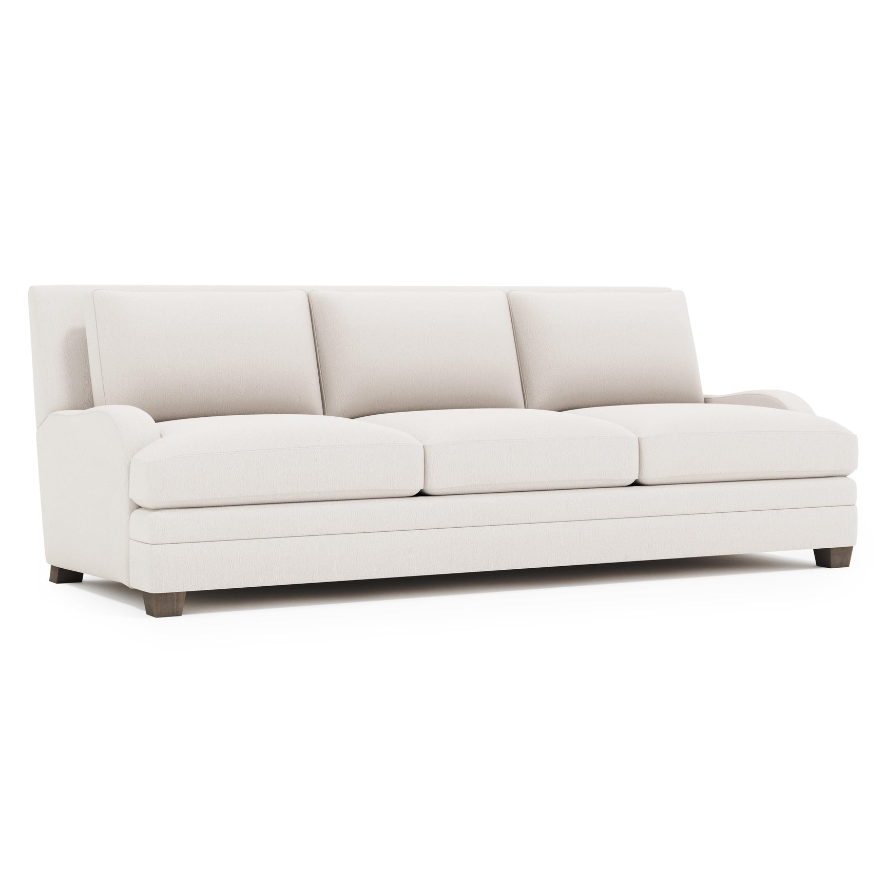 Rollins Weathered Bone - Cerused Sofa Without Pillows - Ornate Home