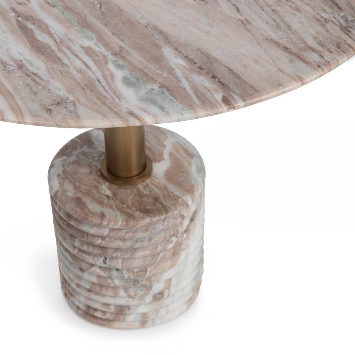 Roma Petal Stone 36" Round Dining Table