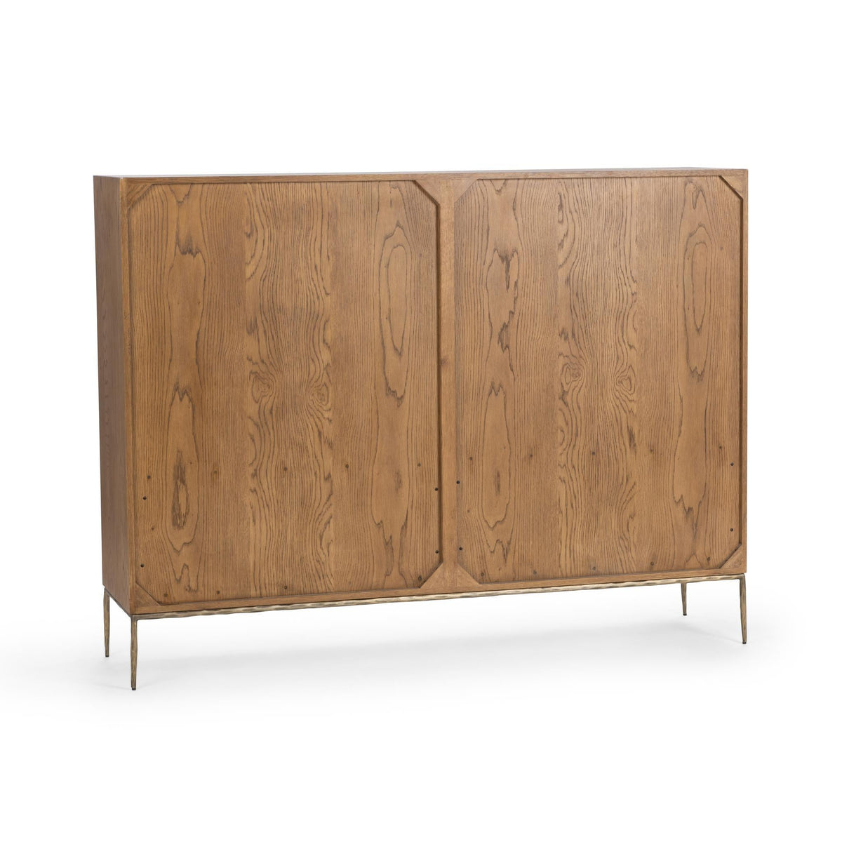 Roman Golden Walnut 4-Door Cabinet