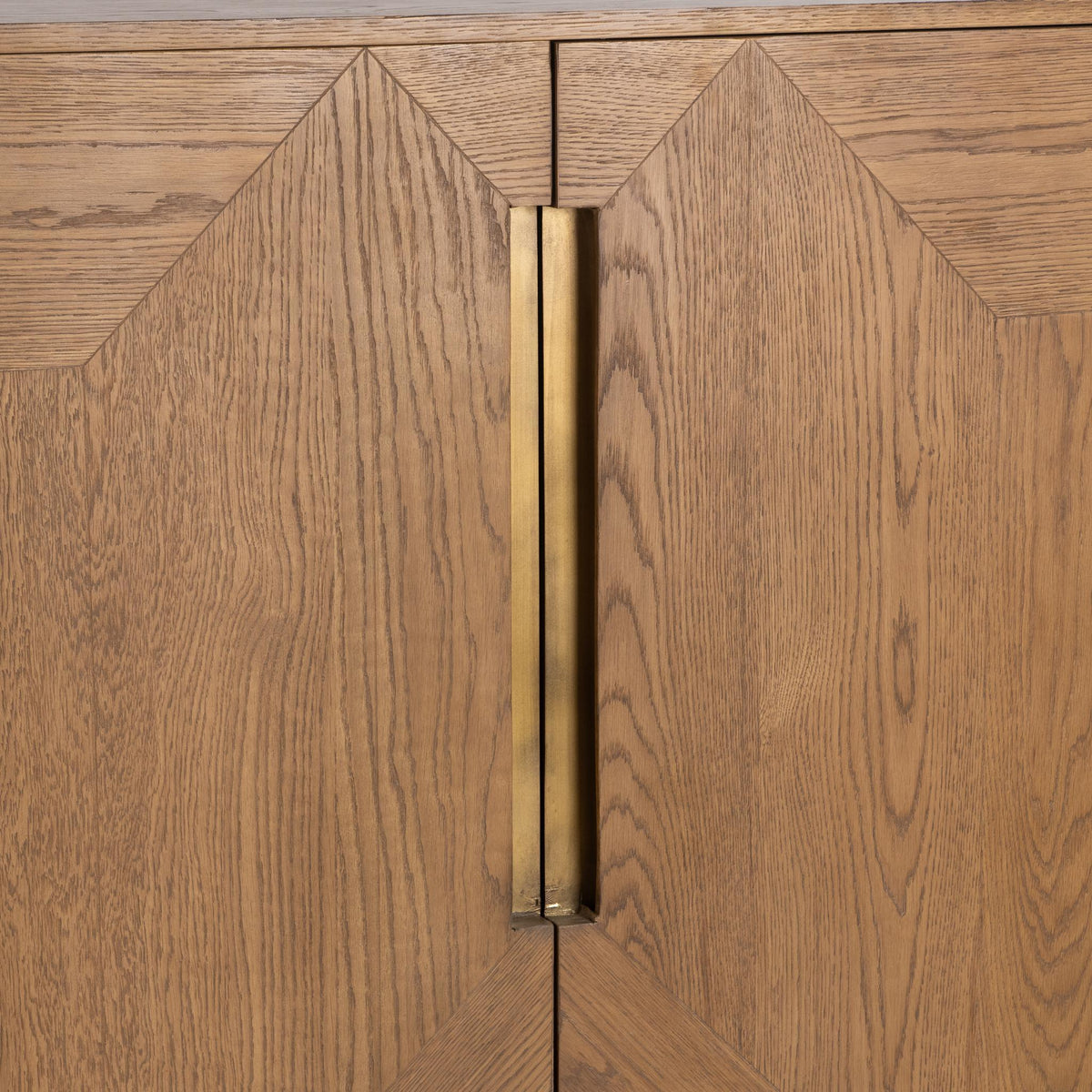 Roman Golden Walnut 4-Door Cabinet