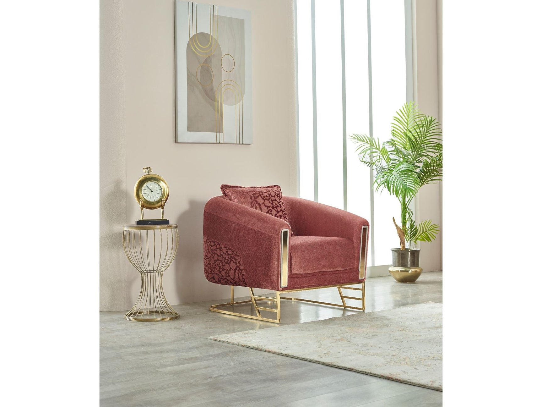 Romans Brick 3-pieces (Sofa & Loveseat & Chair) Living Room Set