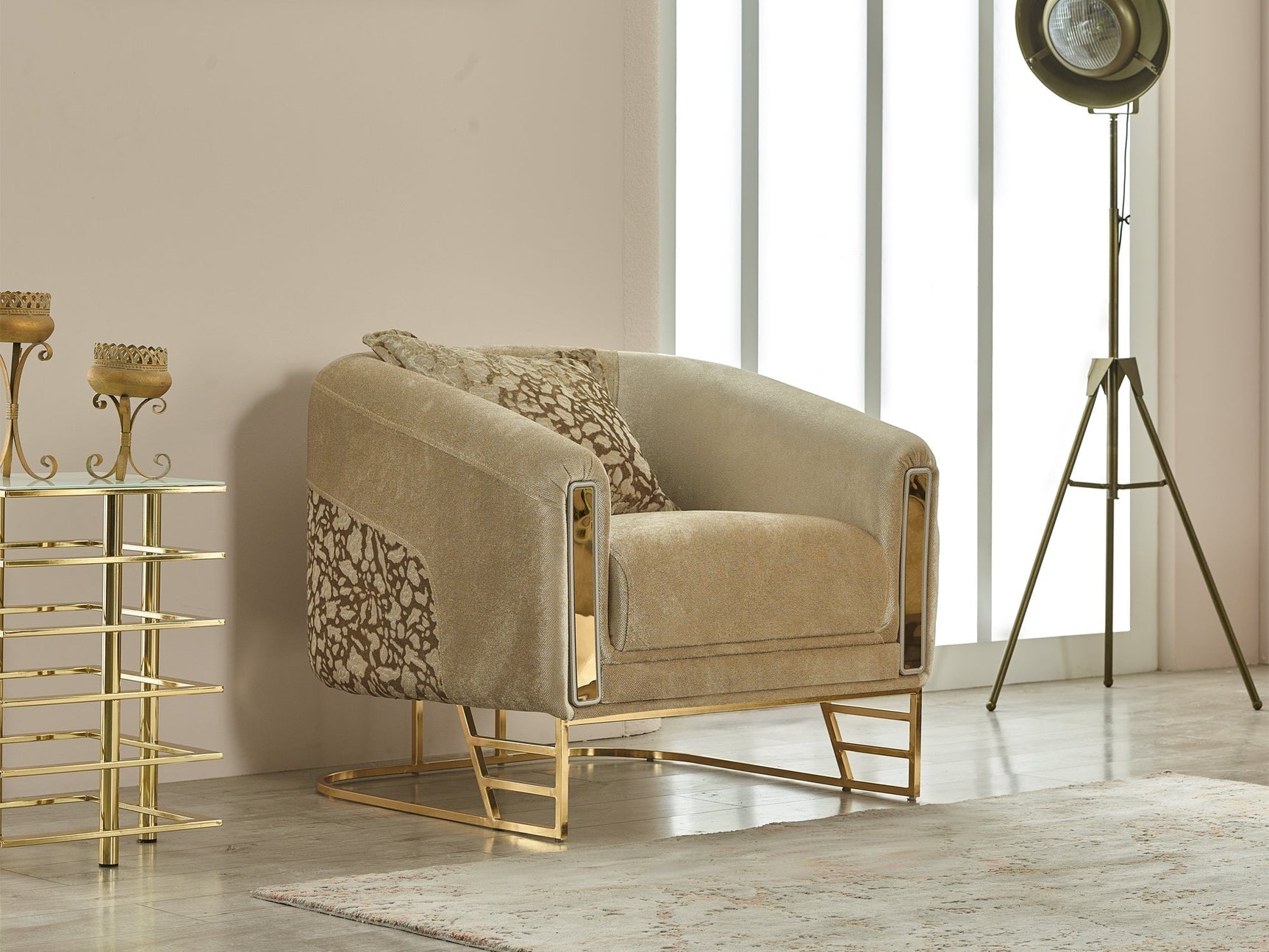 Romans Living Room Set (2 Sofas & 2 Chairs) - Ornate Home