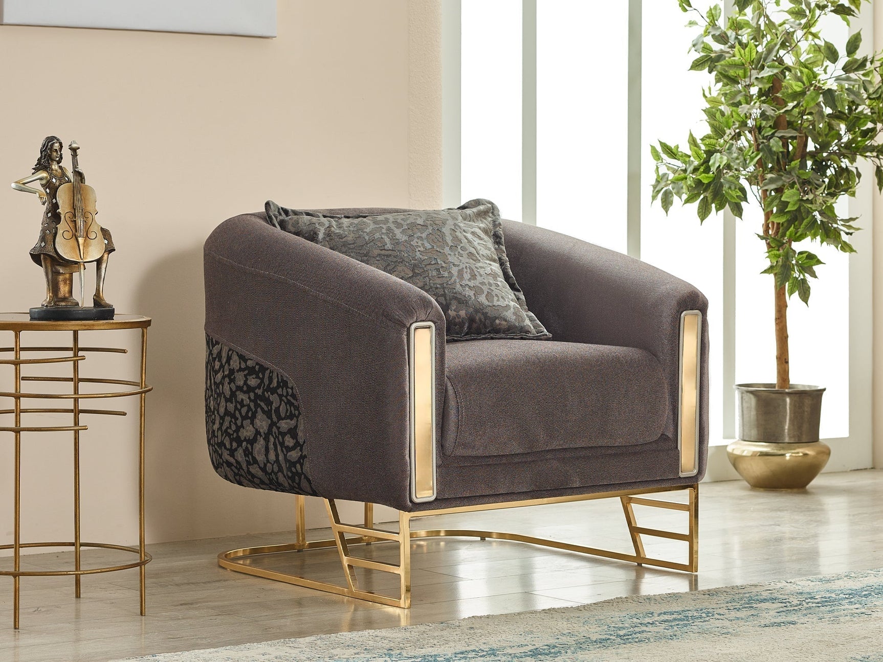 Romans Living Room Set (2 Sofas & 2 Chairs) - Ornate Home