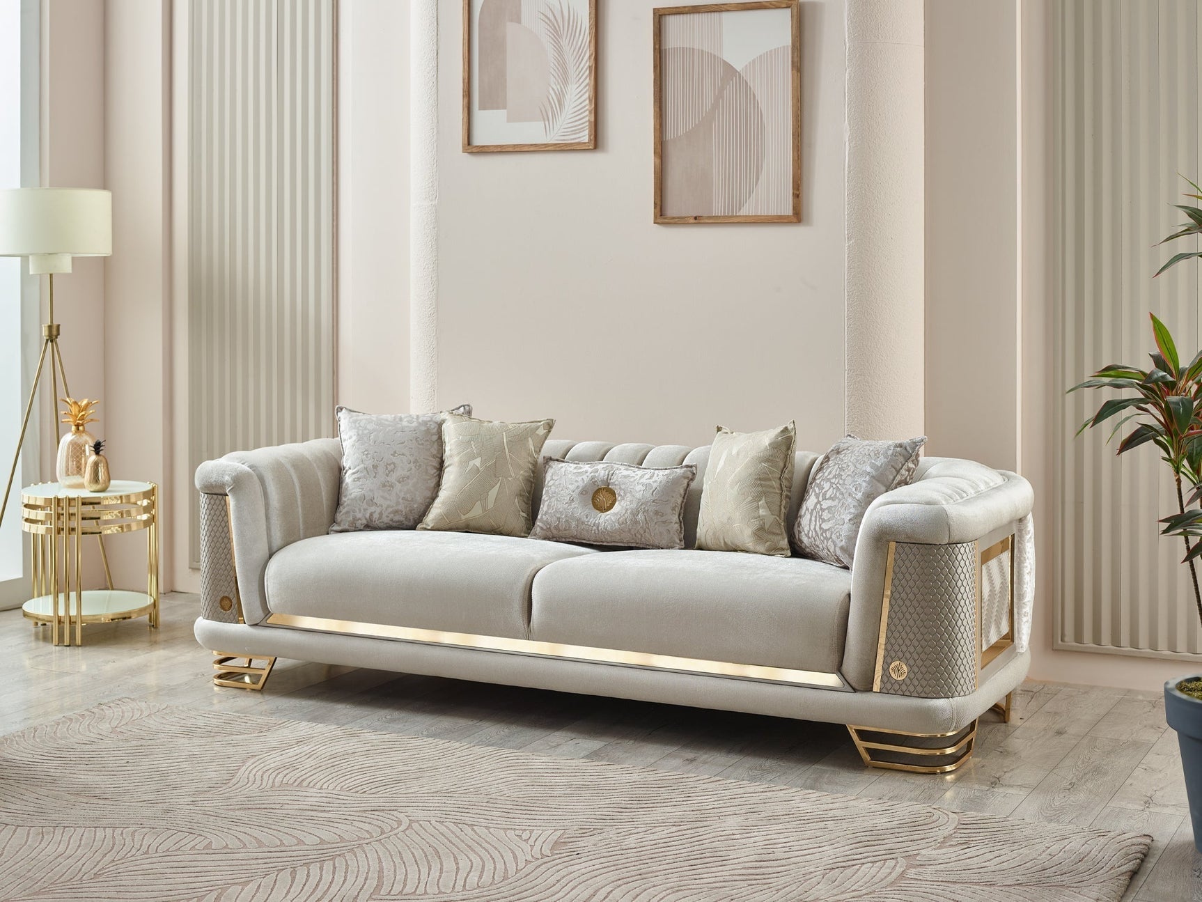 Romans Living Room Set - Ornate Home