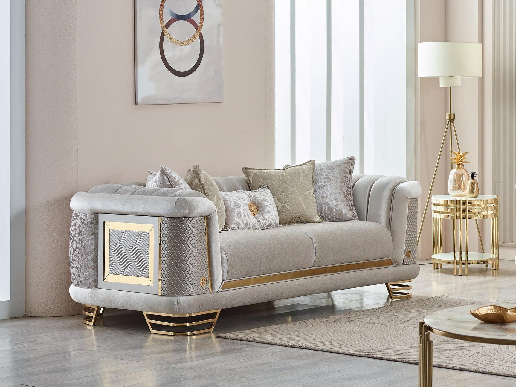 Romans Living Room Set - Ornate Home