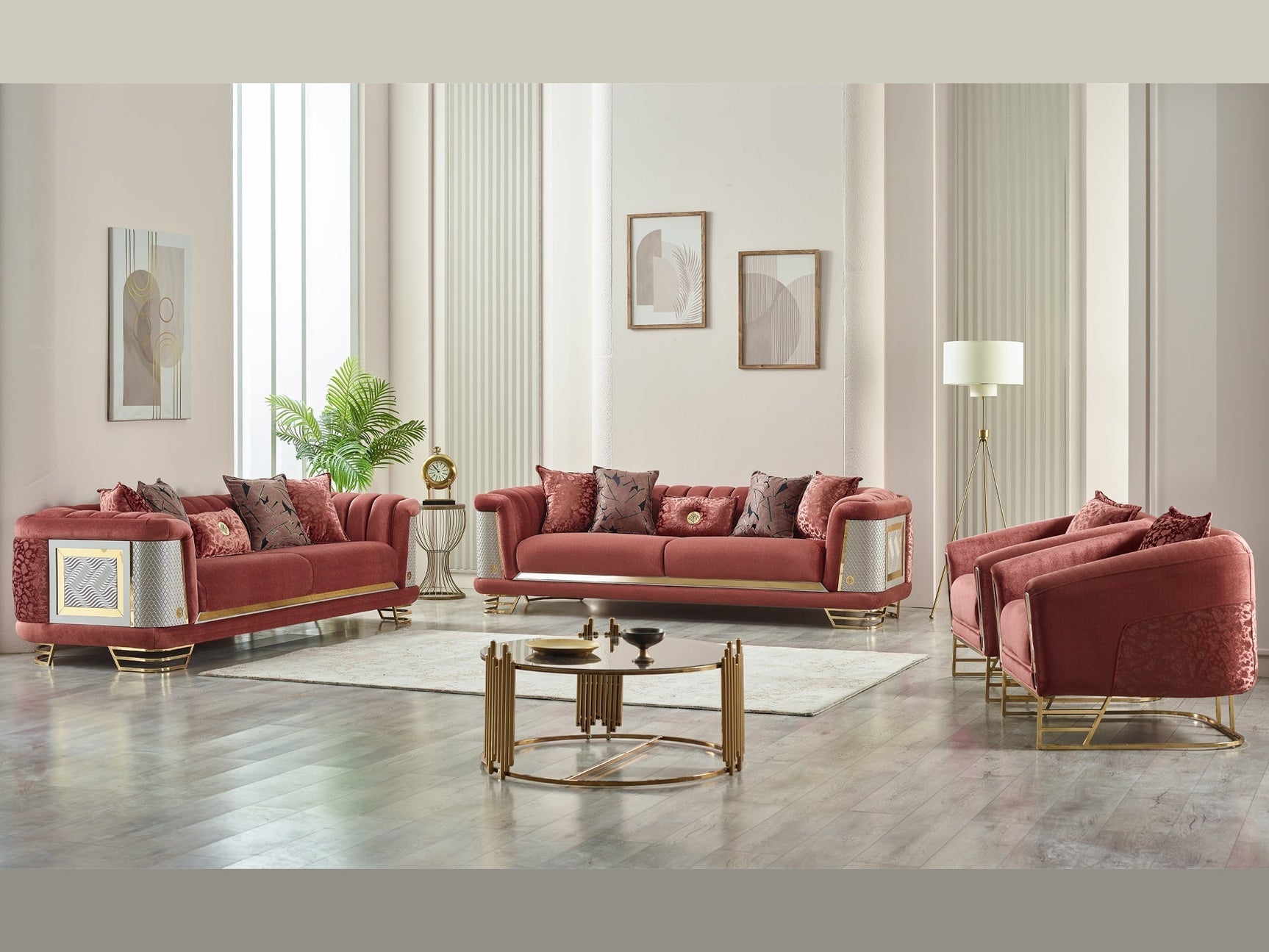 Romans Living Room Set - Ornate Home