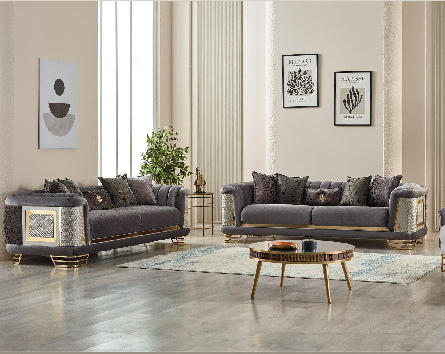 Romans Living Room Set - Ornate Home