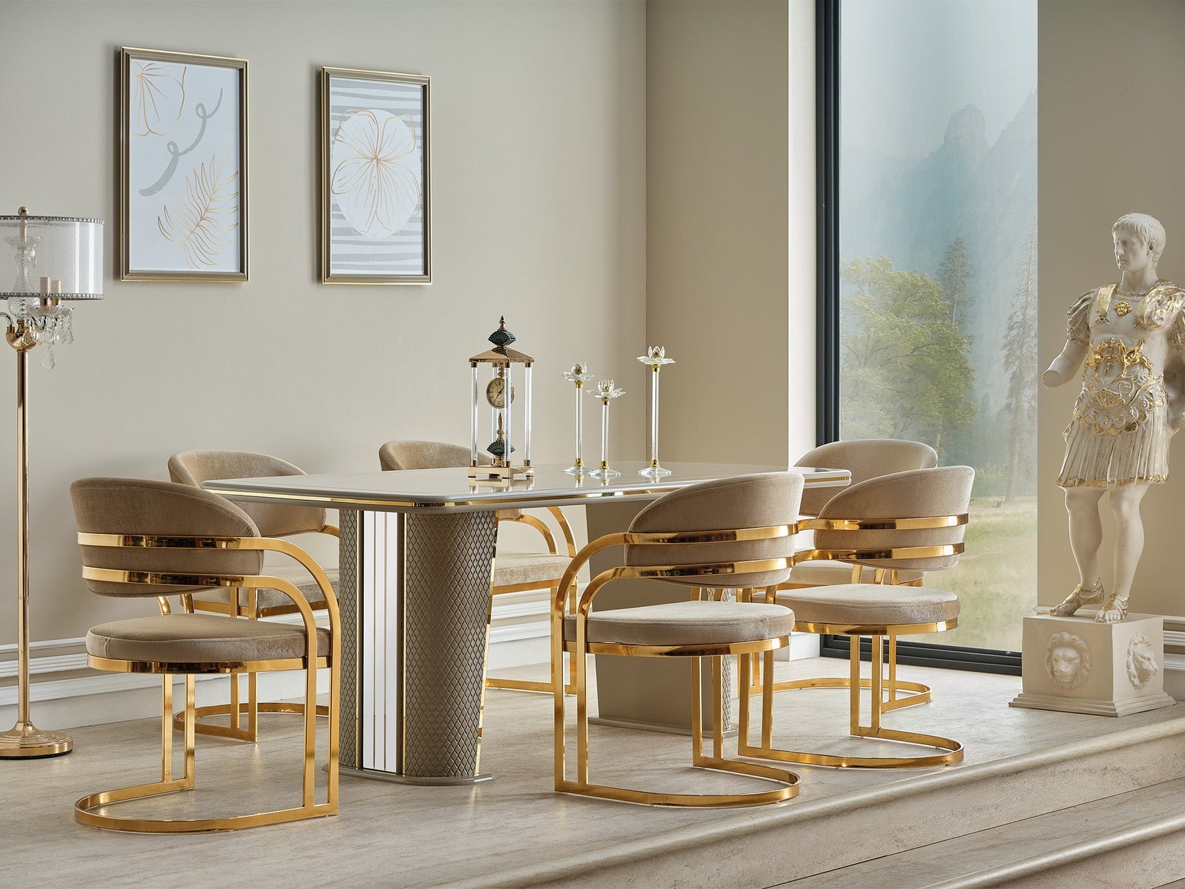 Romans Beige Dining Chair