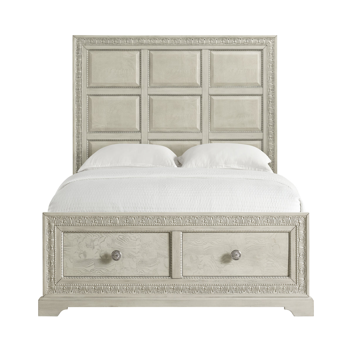 Romilly White Queen Storage Bed - Ornate Home