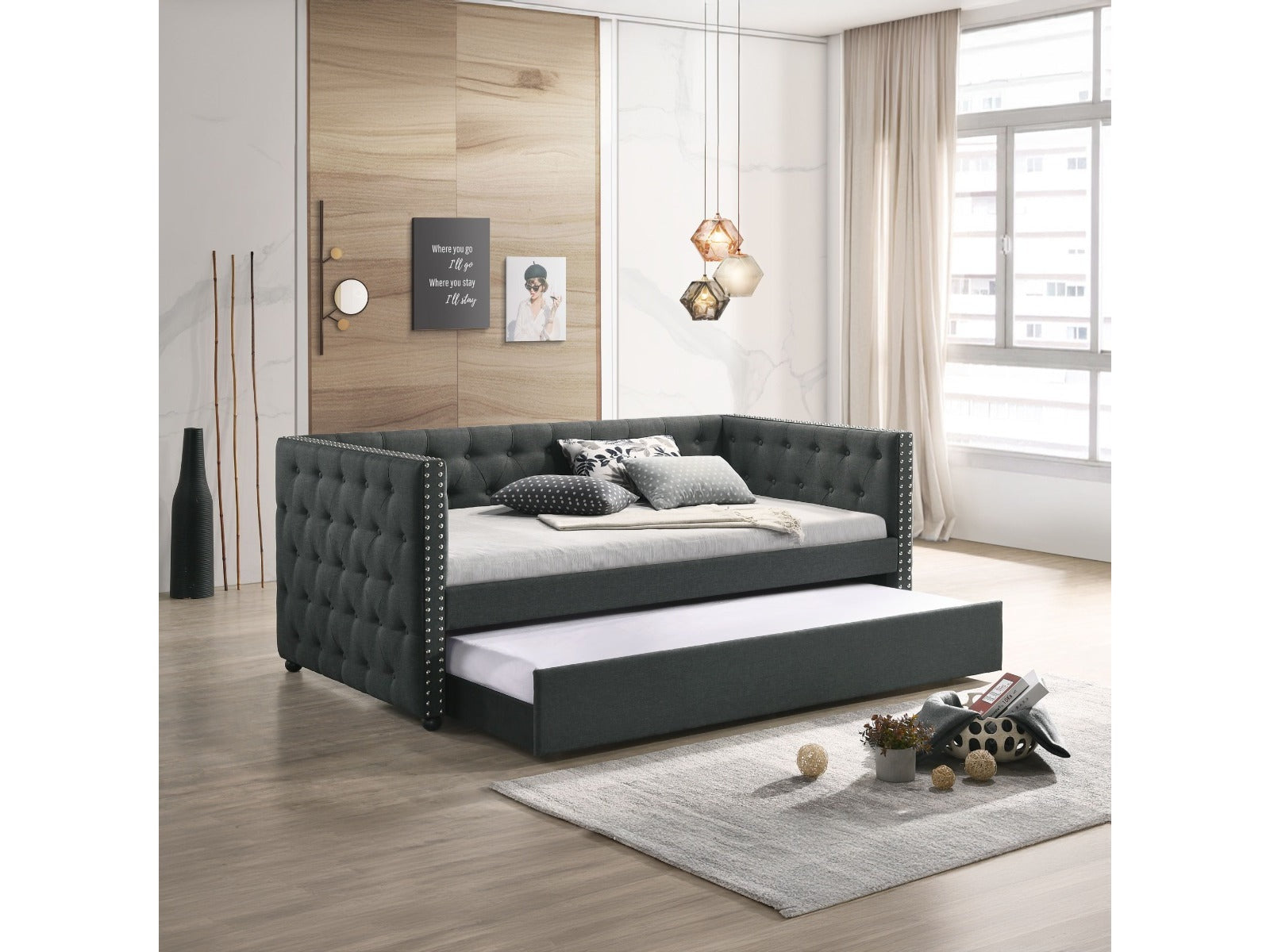 Romona Daybed w/Twin Trundle - Ornate Home